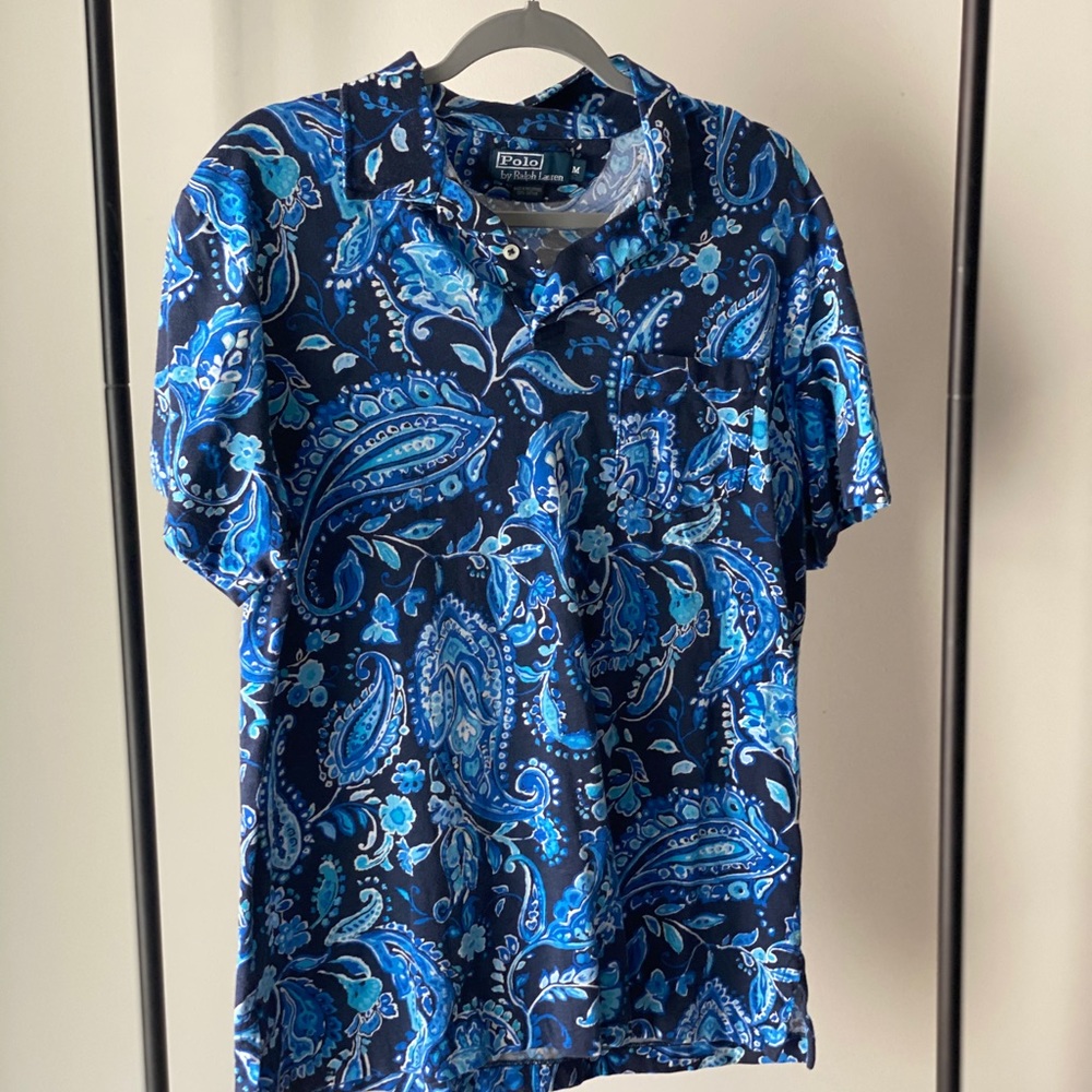 Paisley patten polo